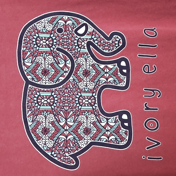 Ivory Ella Medium Long Sleeve Cotton Elephant Shirt - Picture 5 of 6